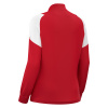 Олимпийка парадная женская MACRON VALKYRIA FULL ZIP TOP RED/WHITE