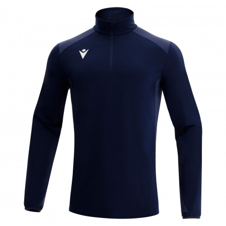 Толстовка тренировочная MACRON IOLITE TRAINING 1/4 ZIP TOP NAVY/LIGHT NAVY