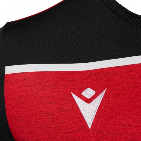 Футболка спортивная MACRON DENEB SHIRT RED/BLACK/WHITE