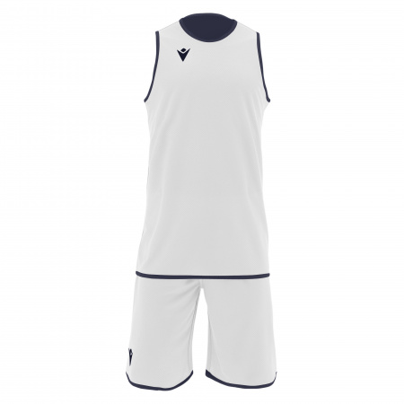 Комплект баскетбольный MACRON X500 SET REVERSIBLE NAVY/WHITE
