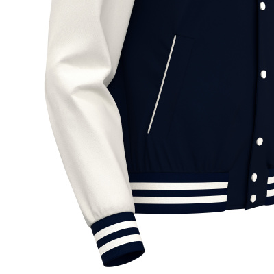 Куртка спортивная MACRON FIDDLE VARSITY COLLEGE JACKET NAVY/OFFWHITE