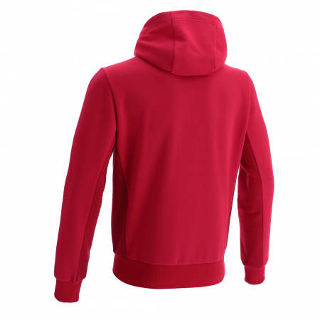 Олимпийка спортивная MACRON TRUMPET FULL ZIP HOODED SWEATSHIRT RED/DARK RED