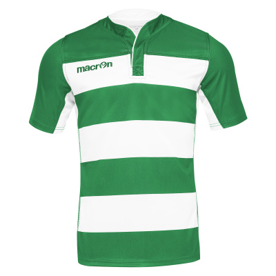 Регбийка игровая MACRON IDMON SHIRT GREEN/WHITE