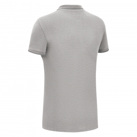 Поло спортивное женское х/б MACRON WALTZ ECO POLO GREY MELANGE