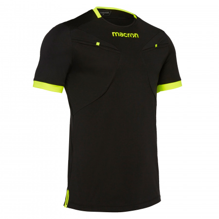Футболка спортивная MACRON ARCTURUS SHIRT BLACK/NEON YELLOW