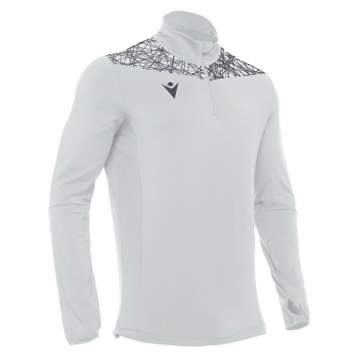 Толстовка тренировочная MACRON TIBER 1/4 ZIP TOP SILVER/ANTHRACITE