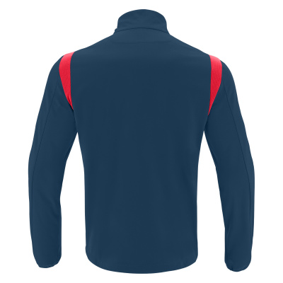Толстовка тренировочная MACRON GANGE TRAINING 1/4 ZIP TOP NAVY/RED