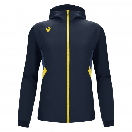 Олимпийка спортивная MACRON TIAMAT FULL LENGTH ZIP TOP NAVY/YELLOW