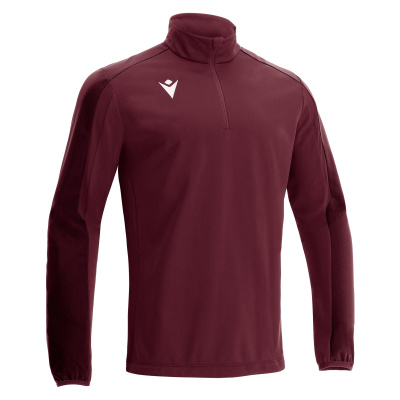 Толстовка тренировочная MACRON ARNO TRAINING 1/4 ZIP TOP CARDINAL/DARK CARDINAL