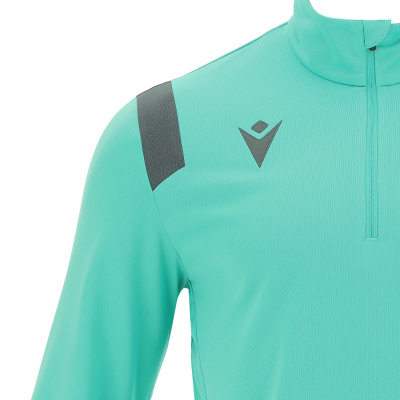 Толстовка тренировочная MACRON GANGE TRAINING 1/4 ZIP TOP TURQUOISE/ANTHRACITE