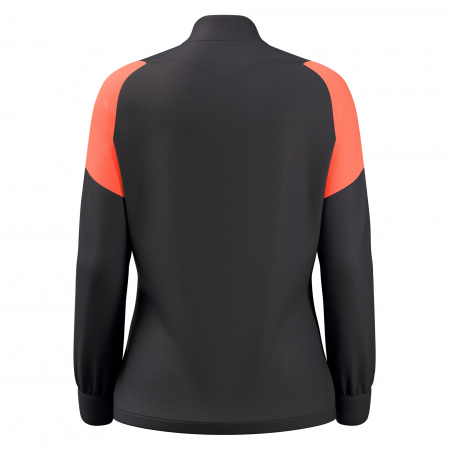 Олимпийка парадная женская MACRON VALKYRIA FULL ZIP TOP ANTHRACITE/NEON CORAL