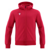 Олимпийка спортивная MACRON TRUMPET FULL ZIP HOODED SWEATSHIRT RED/DARK RED