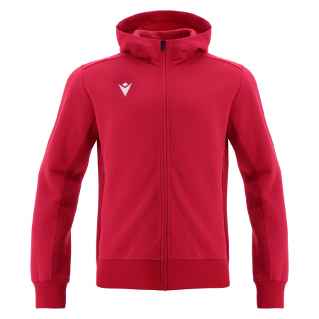 Олимпийка спортивная MACRON TRUMPET FULL ZIP HOODED SWEATSHIRT RED/DARK RED