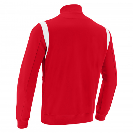 Олимпийка спортивная MACRON BENDIS MICRO FULL LENGTH ZIP TOP RED/WHITE
