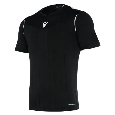 Футболка судейская проф. MACRON EKLIND SHIRT BLACK/WHITE