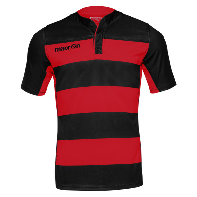 Регбийка игровая MACRON IDMON SHIRT BLACK/RED