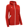 Олимпийка парадная женская MACRON BASTET FULL ZIP TOP RED/WHITE