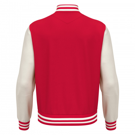 Куртка спортивная MACRON FIDDLE VARSITY COLLEGE JACKET RED/OFFWHITE