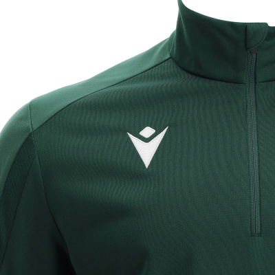 Толстовка тренировочная MACRON ARNO TRAINING 1/4 ZIP TOP BOTTLE GREEN/LIGHT BOTTLE GREEN