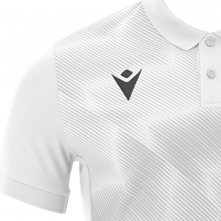 Поло спортивное MACRON THAVIL POLO WHITE/SILVER