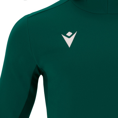 Толстовка спортивная MACRON ELECTRO HOODY POLYDIAGONAL BOTTLE GREEN