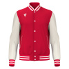Куртка спортивная MACRON FIDDLE VARSITY COLLEGE JACKET RED/OFFWHITE