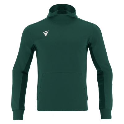 Толстовка спортивная MACRON ELECTRO HOODY POLYDIAGONAL BOTTLE GREEN